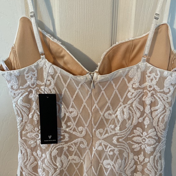 Lulus “Bring the Wow” White Sequin Dress - Picture 6 of 9